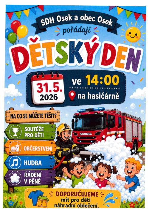 leták - Dětský den